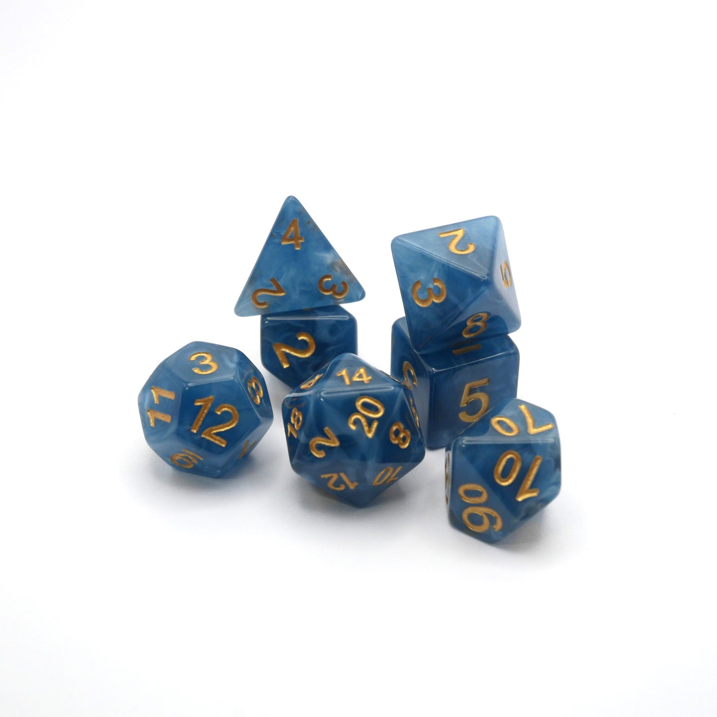 Diffused Dreams - 7 Piece DnD Dice Set | Acrylic RPG Gaming Dice
