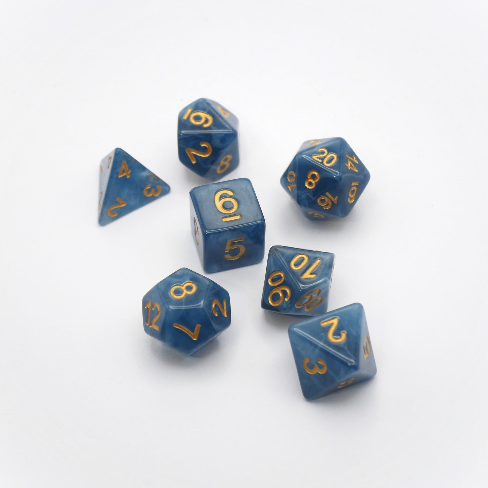 Diffused Dreams - 7 Piece DnD Dice Set | Acrylic RPG Gaming Dice