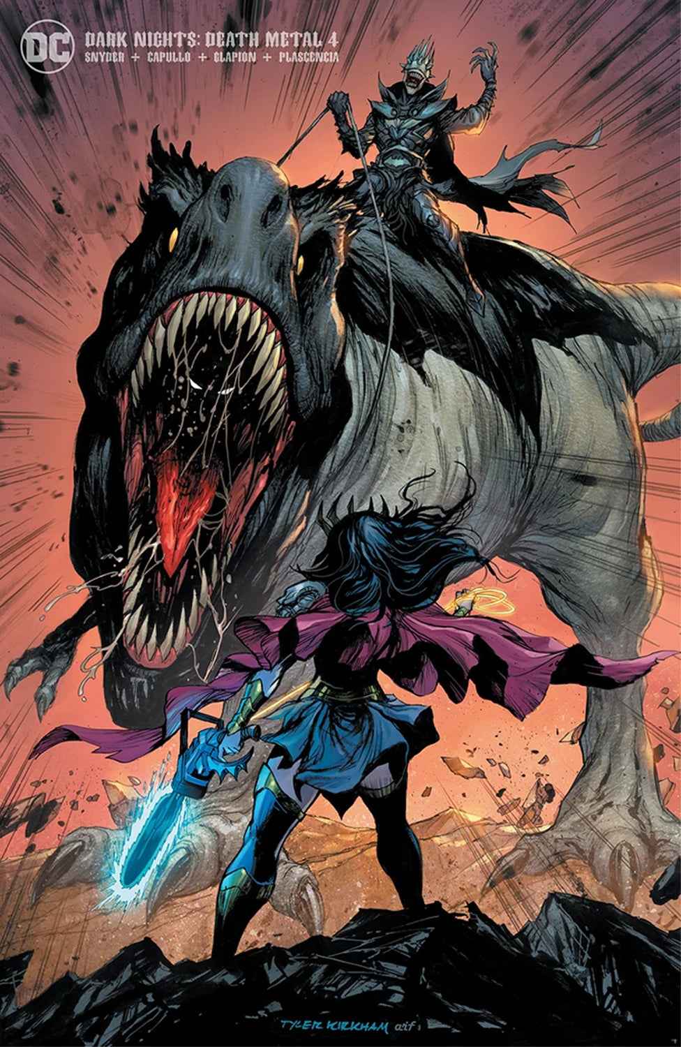 DARK NIGHTS: DEATH METAL #4 (TYLER KIRKHAM MINIMAL TRADE EXCLUSIVE VARIANT) Main image