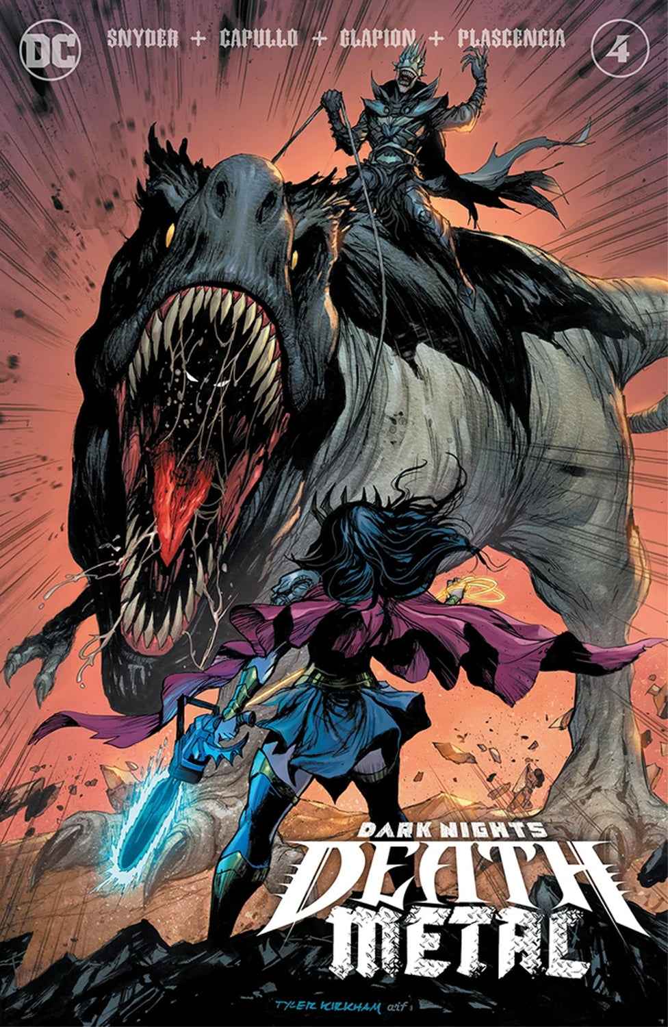 DARK NIGHTS: DEATH METAL #4 (TYLER KIRKHAM EXCLUSIVE VARIANT) COMIC Main image