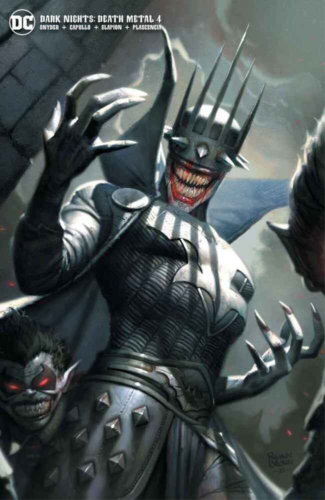 DARK NIGHTS: DEATH METAL #4 (RYAN BROWN MINIMAL TRADE EXCLUSIVE VARIANT) Hover Image