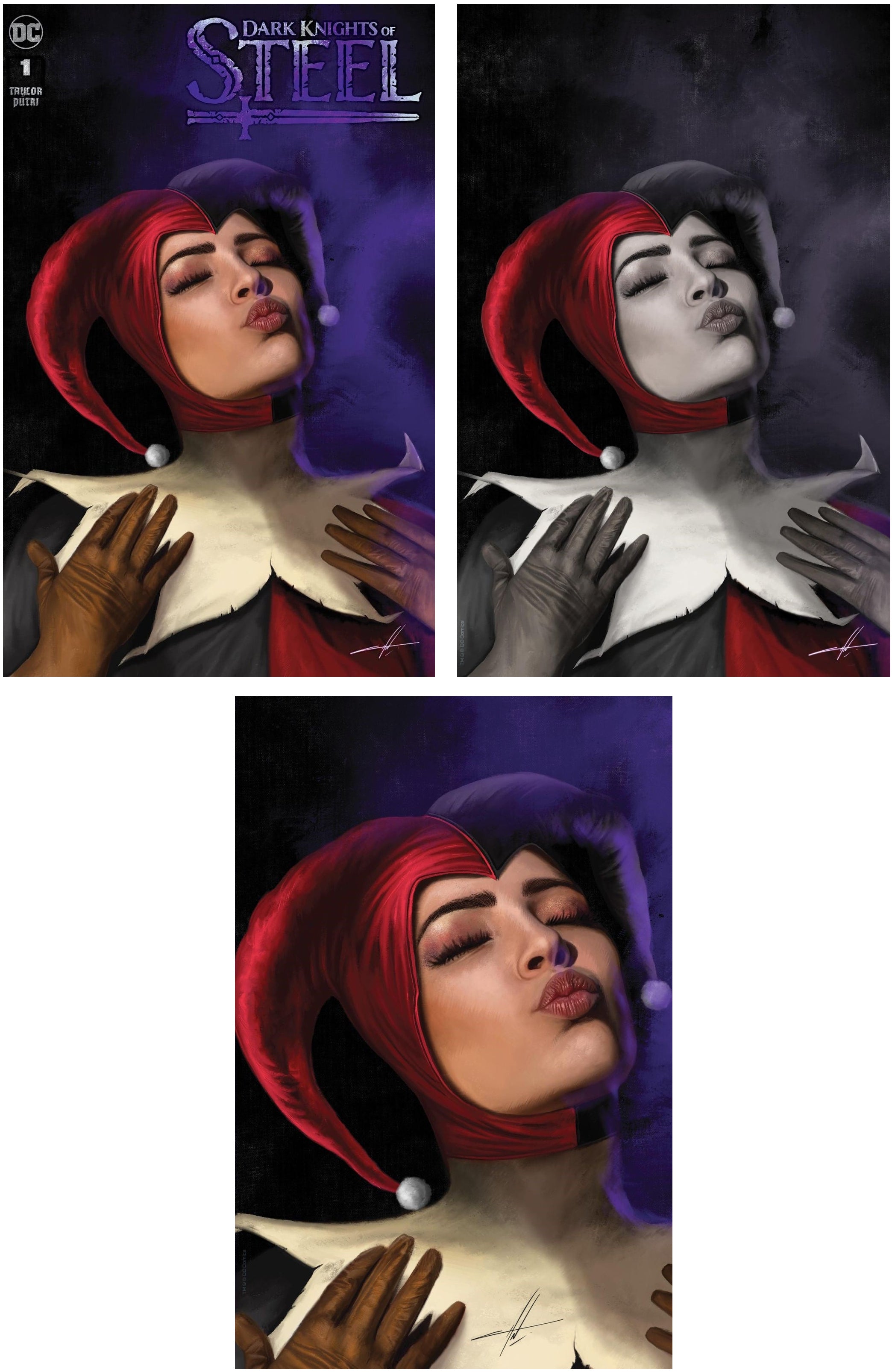 DARK KNIGHTS OF STEEL #1 (CARLA COHEN EXCLUSIVE VARIANT A,B,C SET) ~ DC Comics Main image