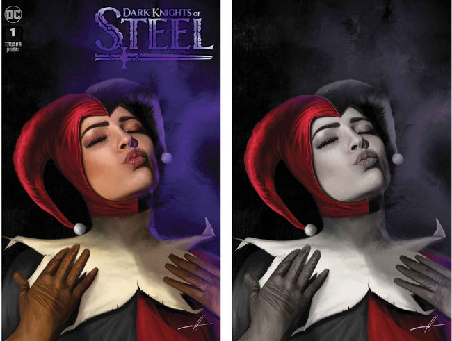DARK KNIGHTS OF STEEL #1 (CARLA COHEN EXCLUSIVE VARIANT A,B SET) ~ DC Comics Hover Image
