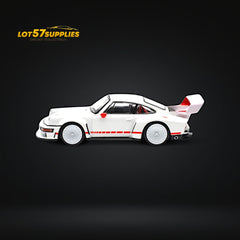(Pre-Order) Pop Race Porsche Singer DLS Turbo White 1:64 - Collectors World Toys
