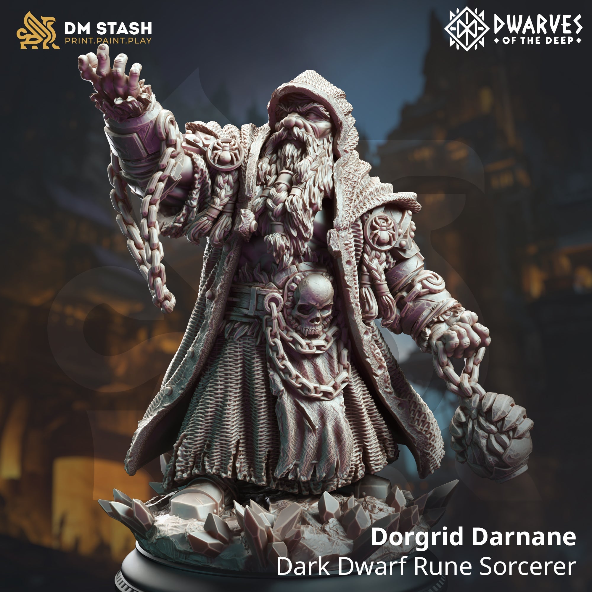 Dorgrid Darnane, Dark Dwarf Rune Sorcerer