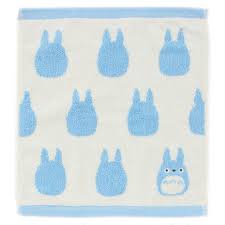 Small White Totoro - Studio Ghibli Silhouette Series (Face Towel) My Neighbor Totoro Marushin Silhouette Towel Series - Collectors World Toys