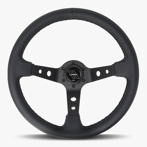 The Daytona | Black Leather | Black Spoke | Black Stitch