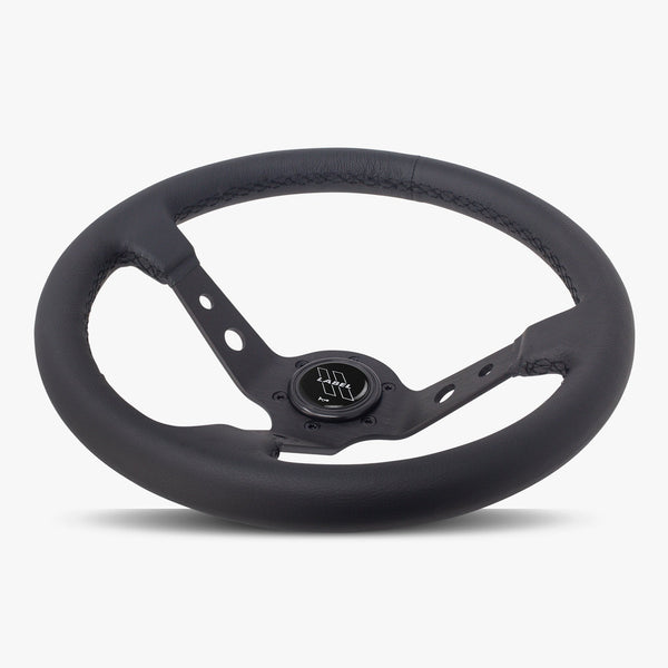 The Daytona | Black Leather | Black Spoke | Black Stitch