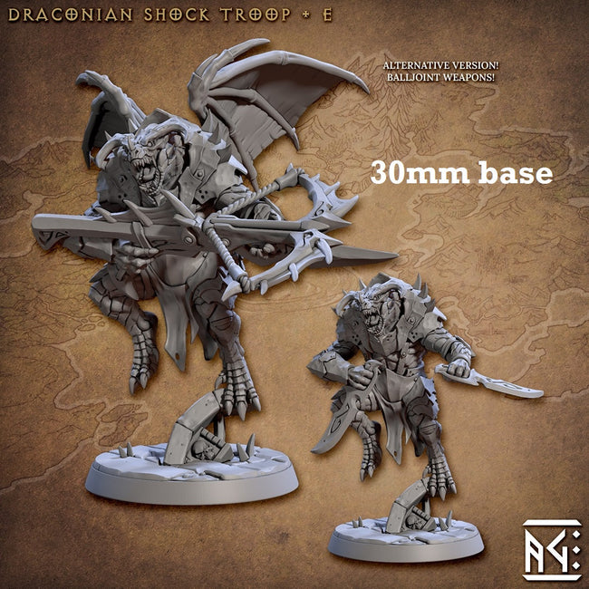 Draconian Shock Troop: Sculpt E (Male Dragonborn Soldier) Hover Image