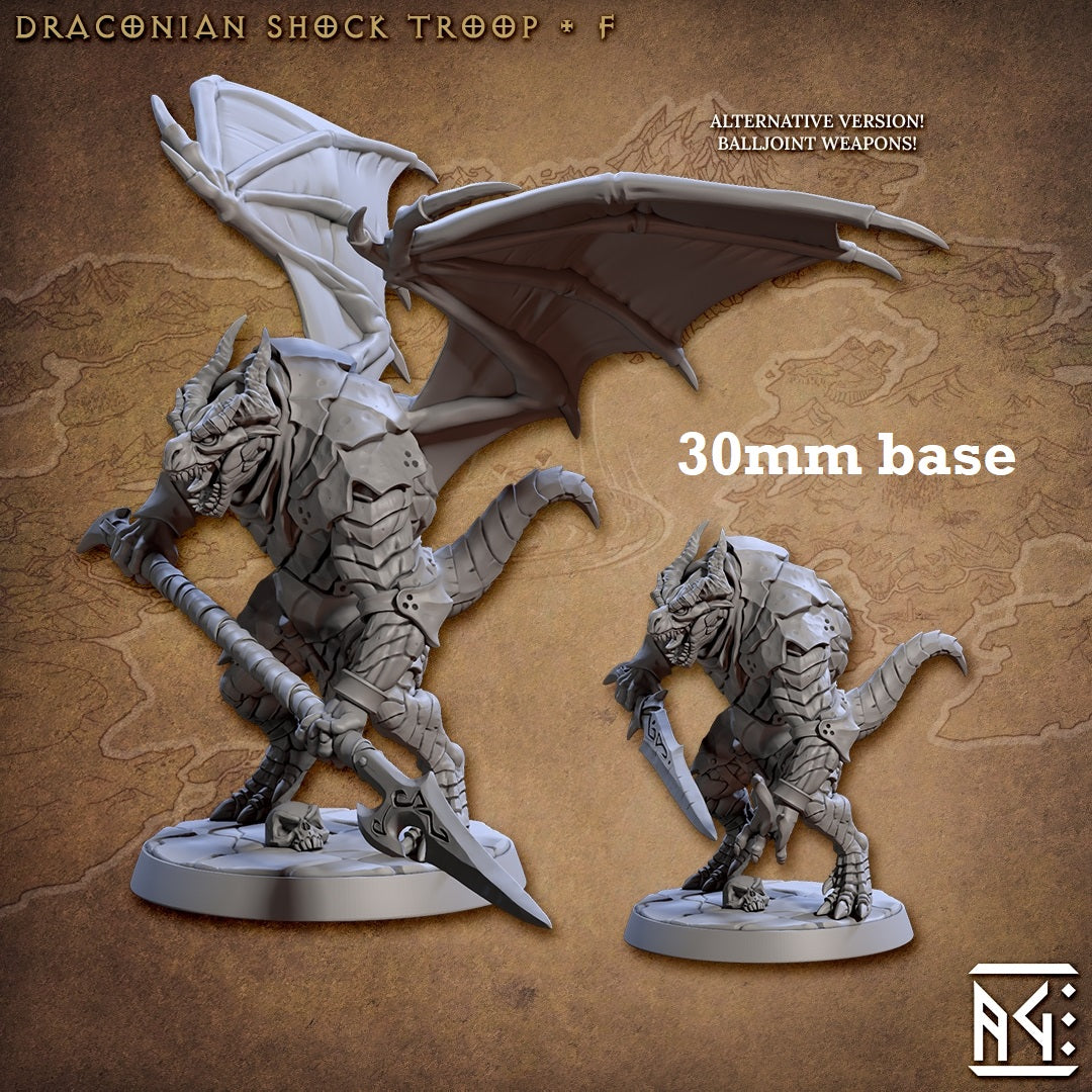 Draconian Shock Troop: Sculpt F (Male Dragonborn Soldier)