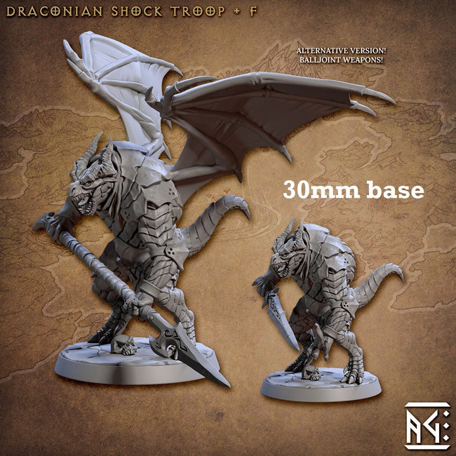 Draconian Shock Troop: Sculpt F (Male Dragonborn Soldier) Hover Image