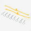 Body Klip Retainers-Yellow