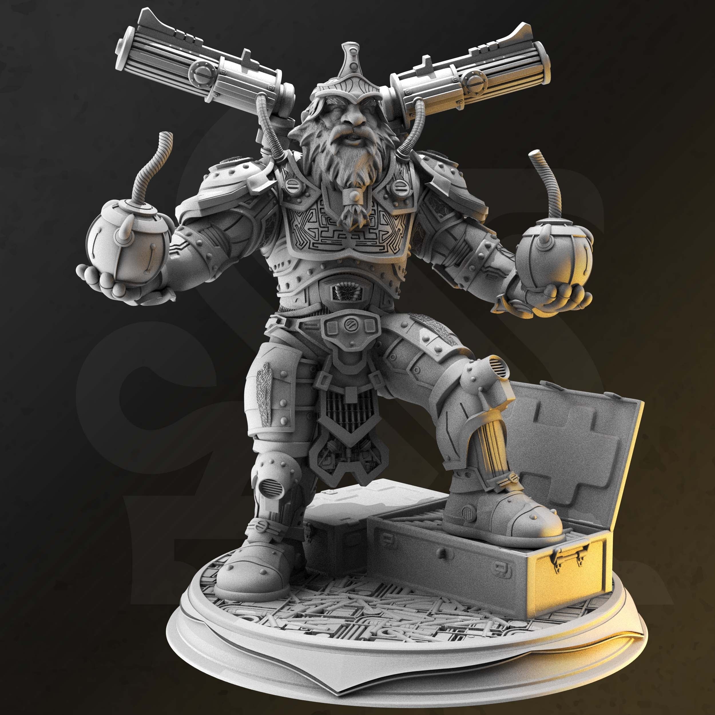 Duktuk, Dwarven Grenadier (Male Dwarf Artificer) Main image
