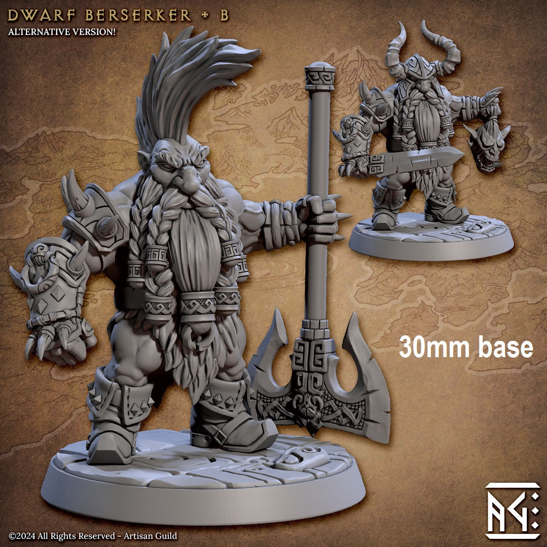 Dwarf Berserker (Base Sculpt B) Main image