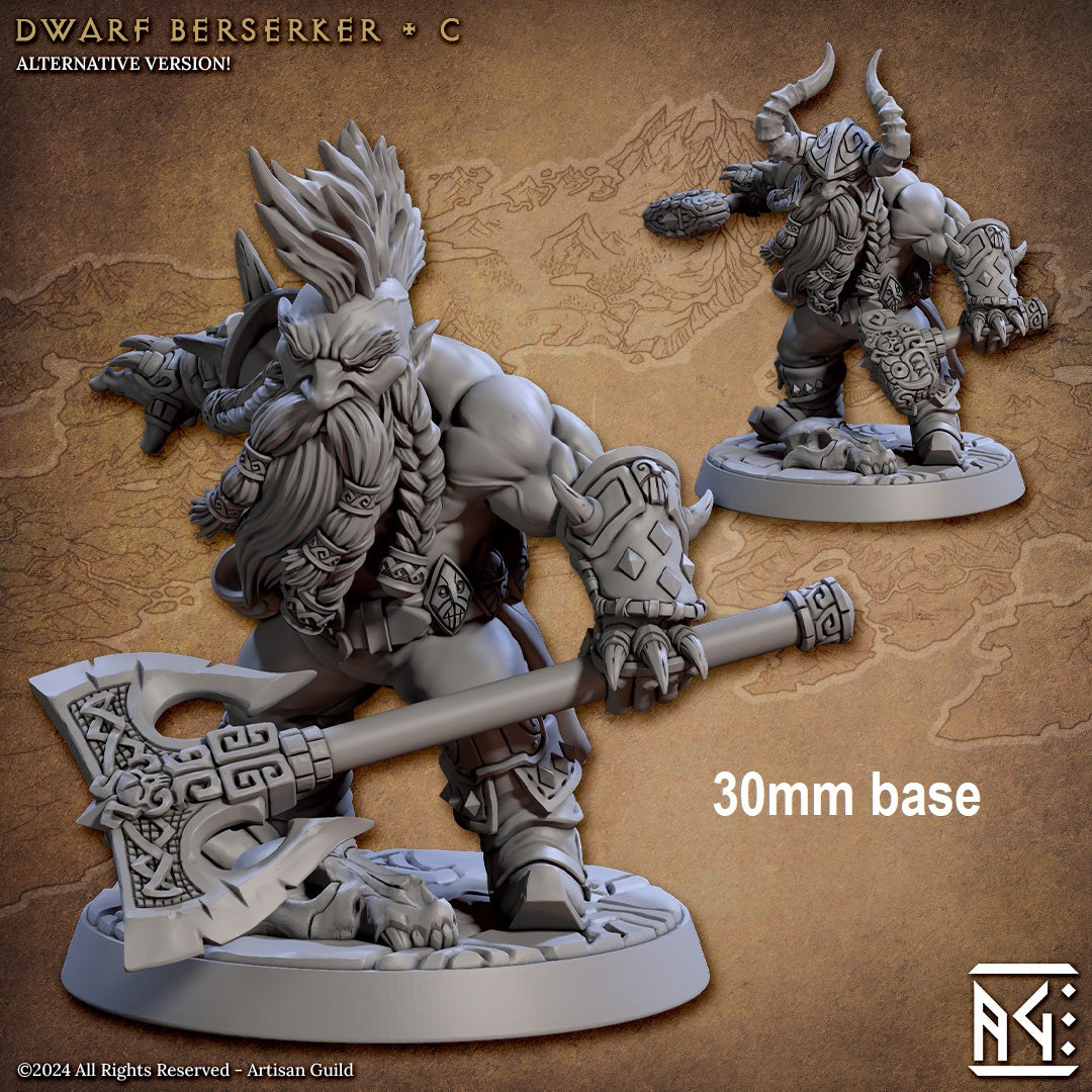 Dwarf Berserker (Base Sculpt C) Main image