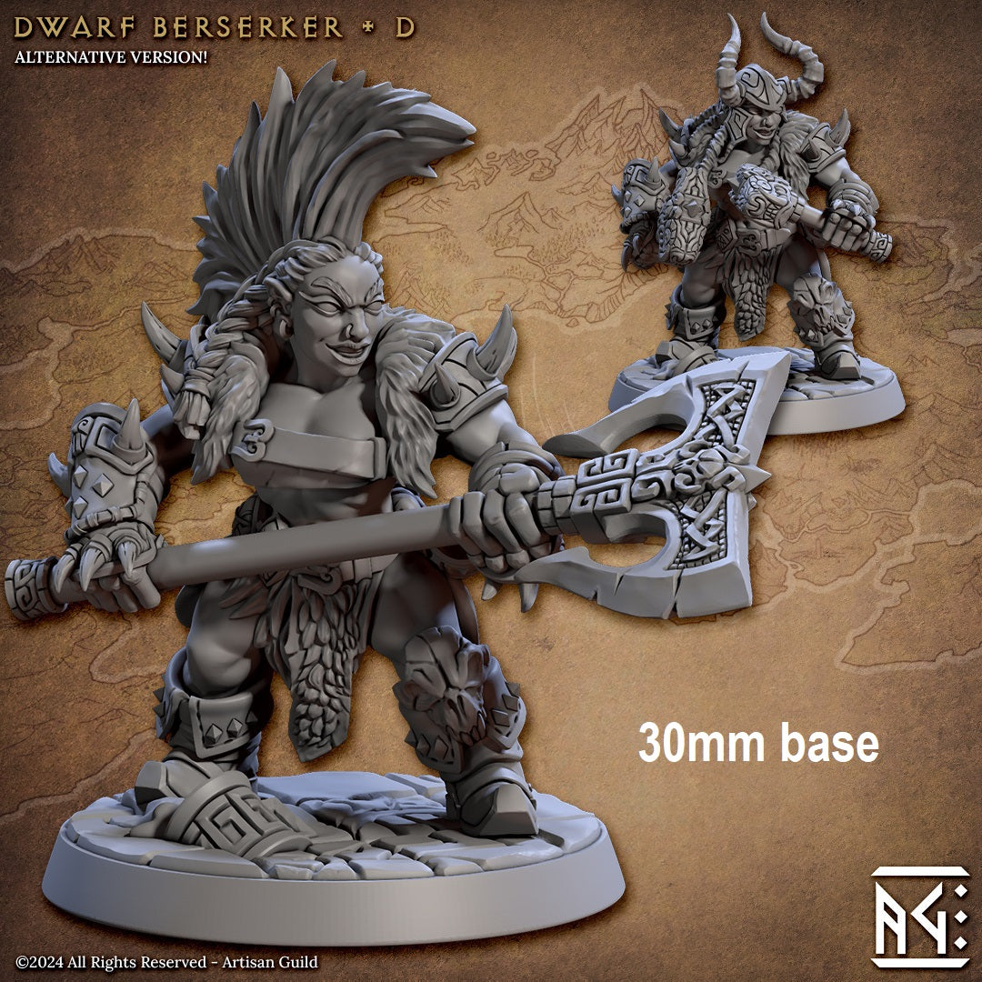 Dwarf Berserker (Base Sculpt D) Main image