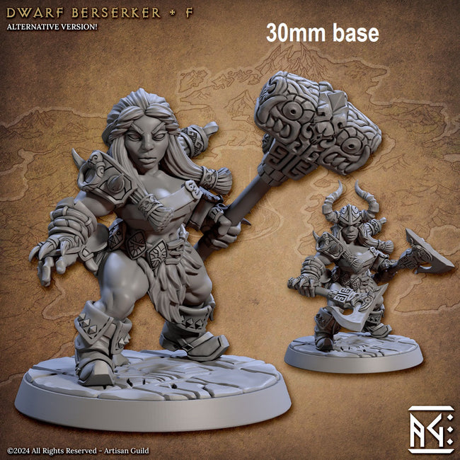 Dwarf Berserker (Base Sculpt F) Hover Image