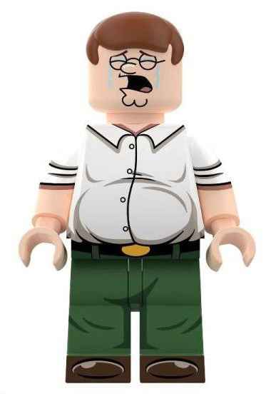 Comedic Dad Custom Minifig (Crying) Main image