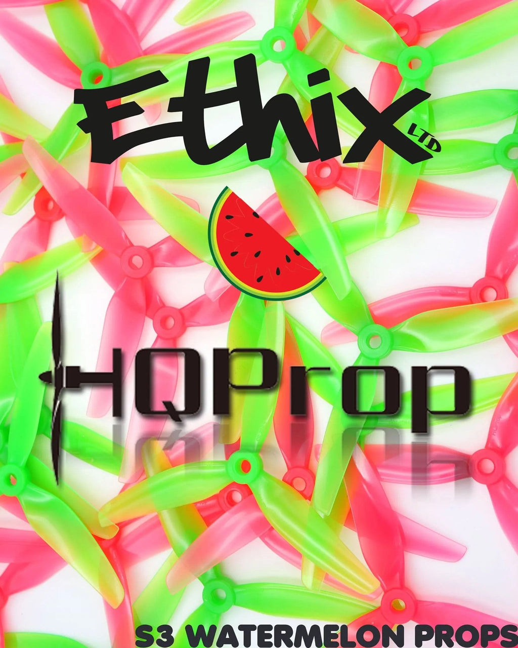 HQProp Ethix S3 Prop Watermelon (2CW+2CCW)-Poly Carbonate