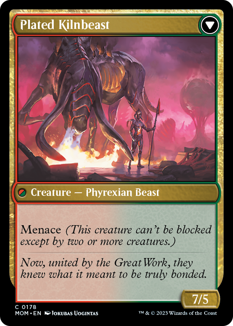 Bonded Herdbeast // Plated Kilnbeast (MOM-178) - March of the Machine