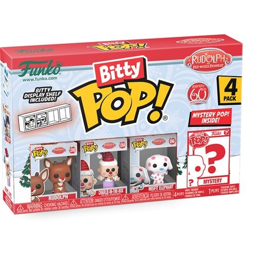 Funko Rudolph the Red-Nosed Reindeer Bitty Pop! Mini-Figure 4-Pack - Select Set(s) - Collectors World Toys