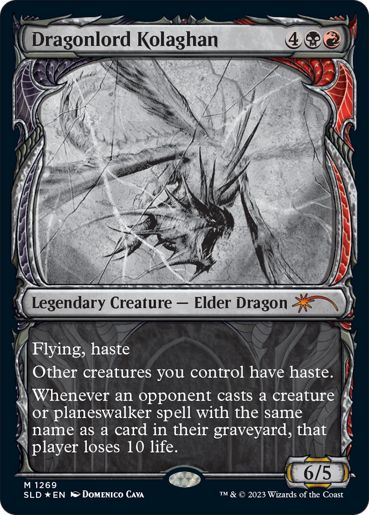Dragonlord Kolaghan (SLD-1269) - Secret Lair Drop: (Showcase) Foil