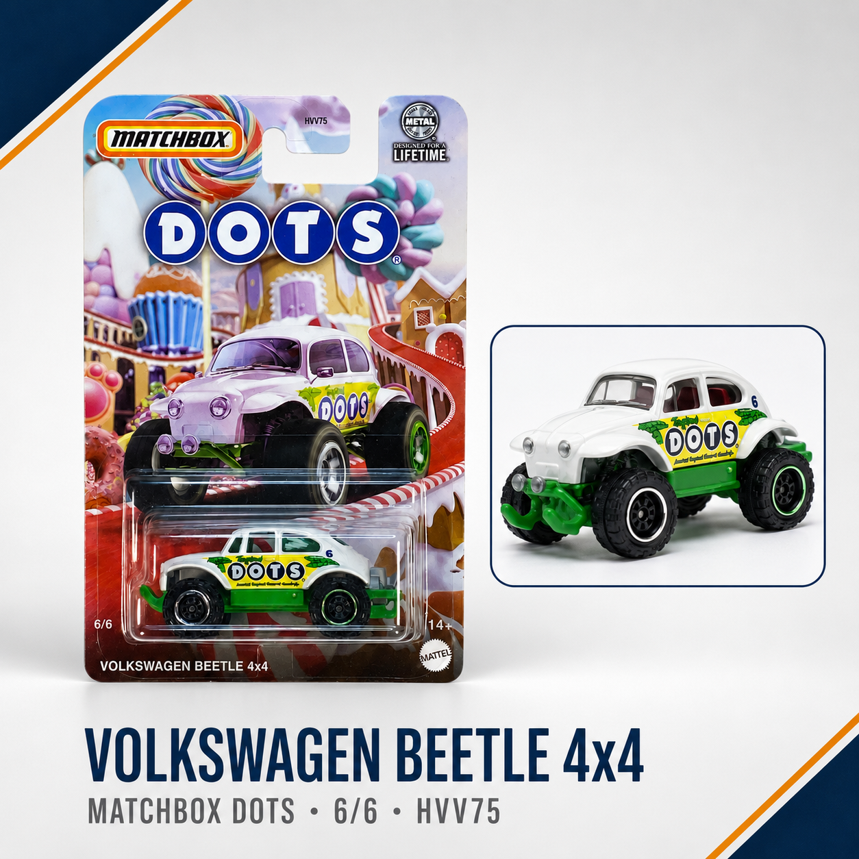 Matchbox Volkswagen Beetle 4x4 | Candy Series 6/6