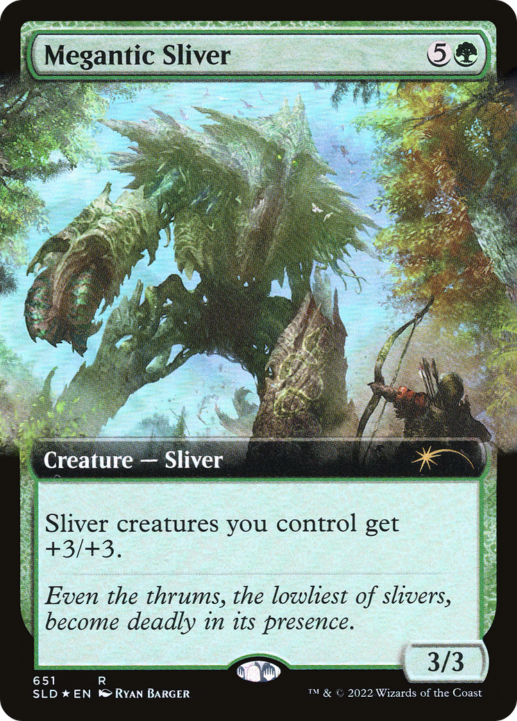Megantic Sliver (SLD-651) - Secret Lair Drop: (Extended Art) Foil