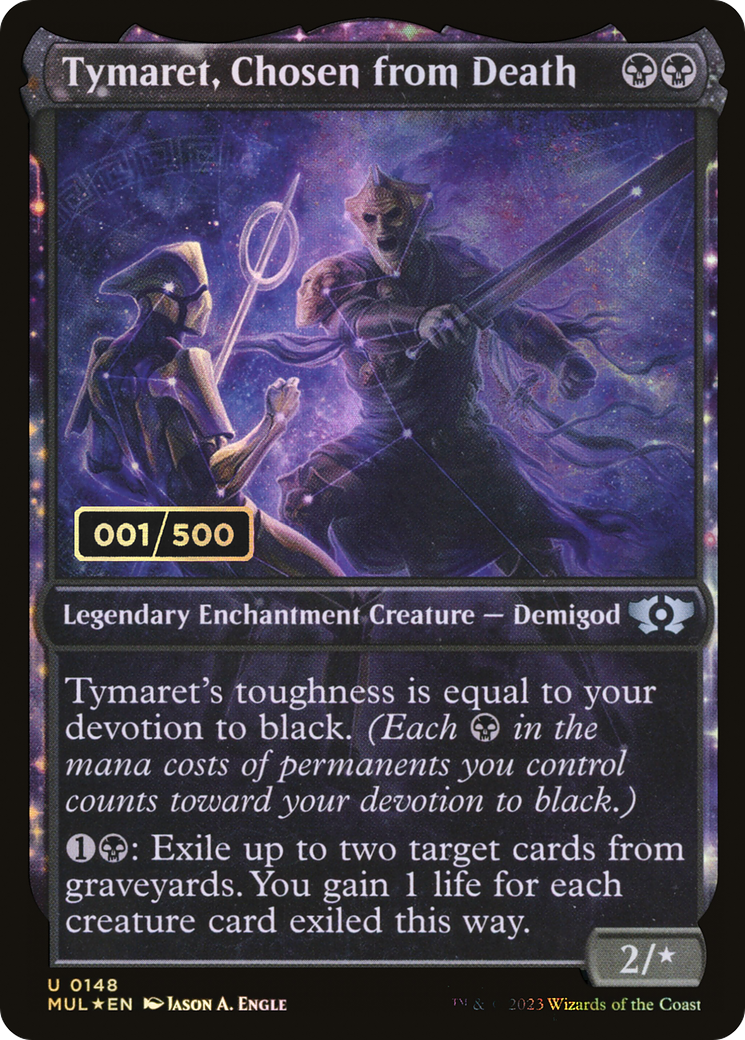 Tymaret, Chosen from Death (MUL-148) - Multiverse Legends: (Showcase, enchantment) Foil