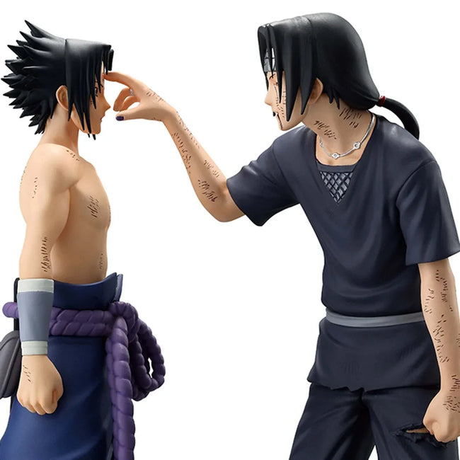Naruto Shippuden Sasuke and Itachi Uchiha Red Eyes Reflecting the Heart Masterlise Ichibansho Statue - Collectors World Toys Hover Image