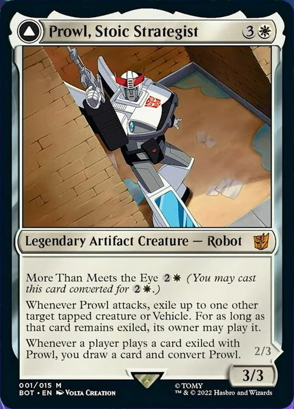 Prowl, Stoic Strategist // Prowl, Pursuit Vehicle (BOT-001) - Transformers: (convertdfc)