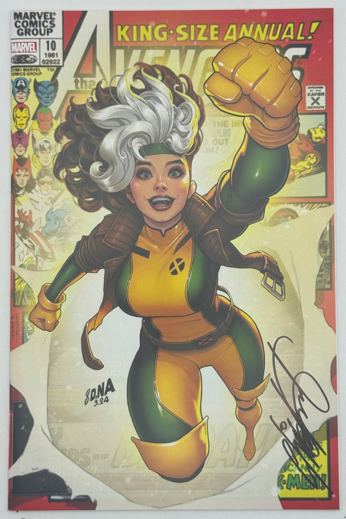 [Signed by Chris Claremont] AVENGERS ANNUAL #10 UNKNOWN COMICS DAVID NAKAYAMA EXCLUSIVE VAR FACSIMILE EDITION [IN STOCK] - Collectors World Toys Main image