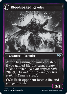 Restless Bloodseeker // Bloodsoaked Reveler (DBL-395) - Innistrad: Double Feature: (Double Faced Transform)