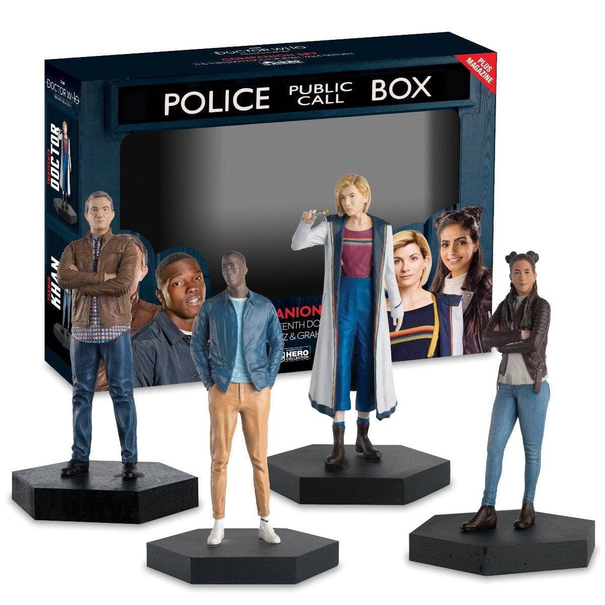 Eaglemoss Doctor Who Companion Sets - Select Figure(s)s 13th Doctor + 3 Companions (Set of 4)