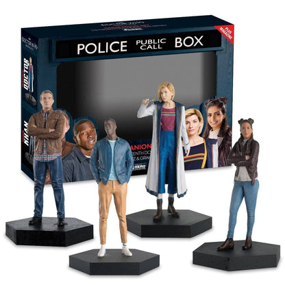 Eaglemoss Doctor Who Companion Sets - Select Figure(s)s 13th Doctor + 3 Companions (Set of 4)