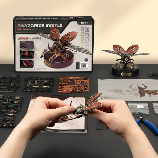 ROKR-Robotime - Mechanical Age; Rhinoceros Beetle