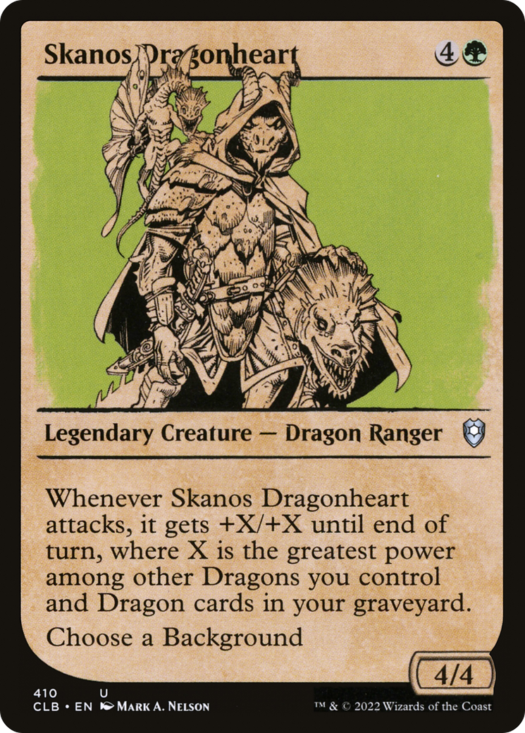 Skanos Dragonheart (CLB-410) - Commander Legends: Battle for Baldur's Gate: (Showcase)