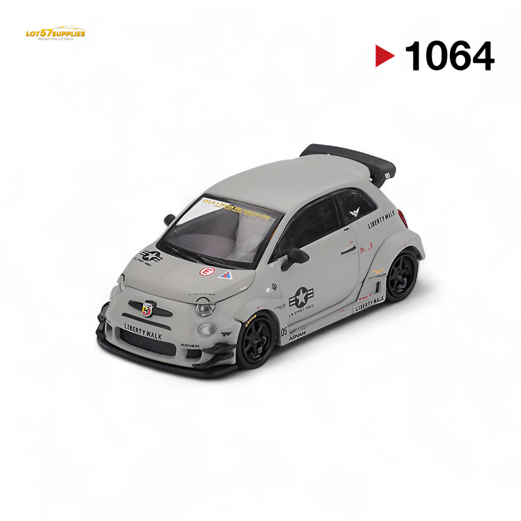 Mini-GT Abarth 595 LB-WORKS x Abas Works Grey MGT00995 1:64