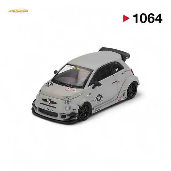 Mini-GT Abarth 595 LB-WORKS x Abas Works Grey MGT00995 1:64