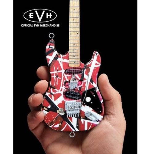 Eddie Van Halen Frankenstein Red & White Mini Guitar Replica Collectible - Collectors World Toys
