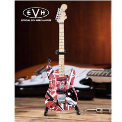 Eddie Van Halen Frankenstein Red & White Mini Guitar Replica Collectible - Collectors World Toys