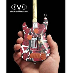 Eddie Van Halen Frankenstein Red & White Mini Guitar Replica Collectible - Collectors World Toys