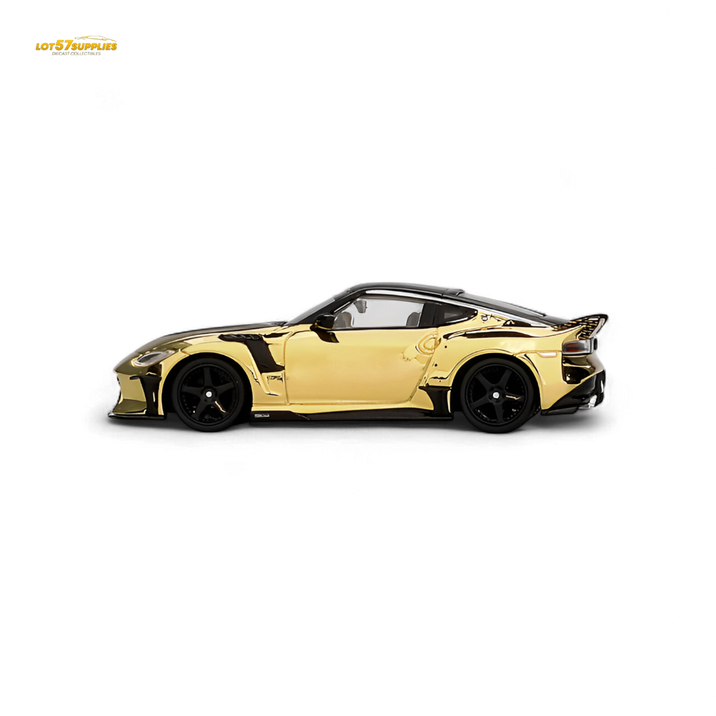 Mini-GT Nissan Z VeilSide FZ400 Gold Chrome LHD - Gold Chrome 1:64