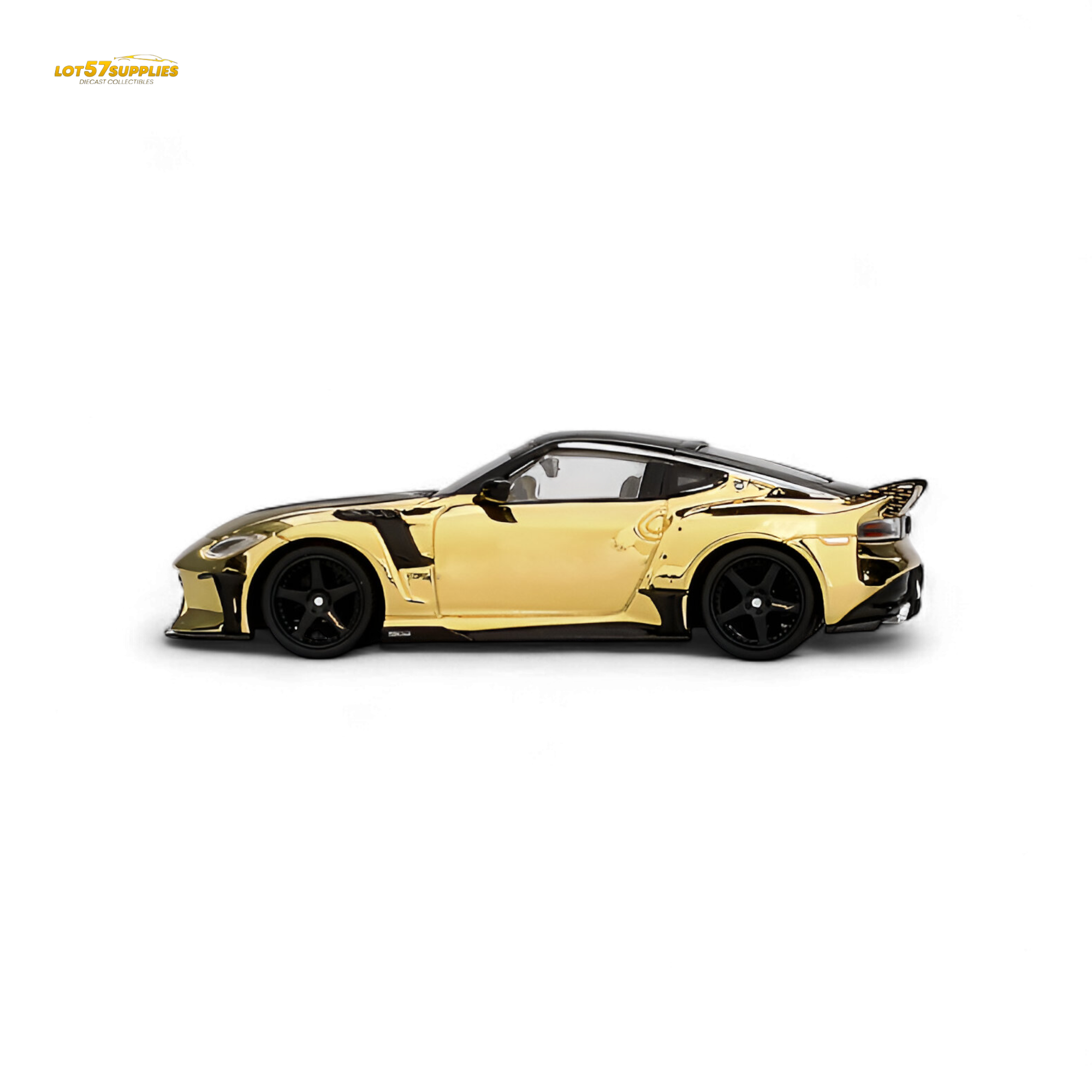 Mini-GT Nissan Z VeilSide FZ400 Gold Chrome LHD - Gold Chrome 1:64