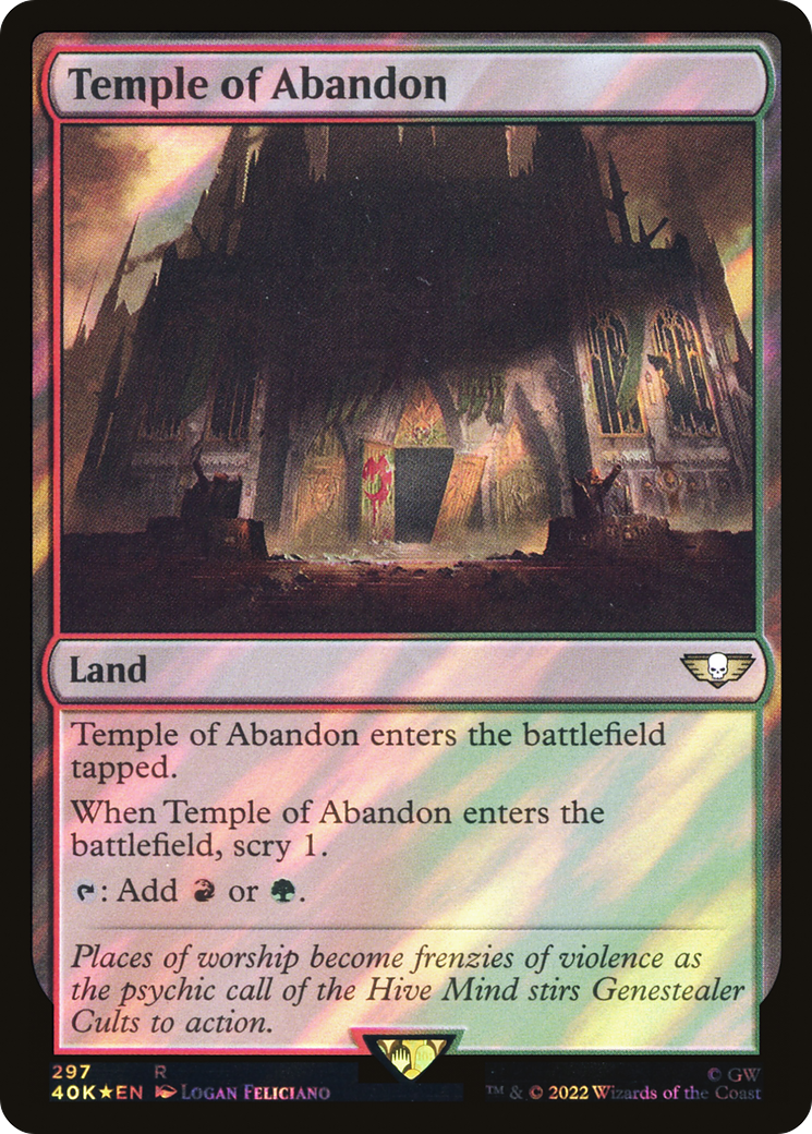 Temple of Abandon (40K-297) - Warhammer 40,000 Commander Foil