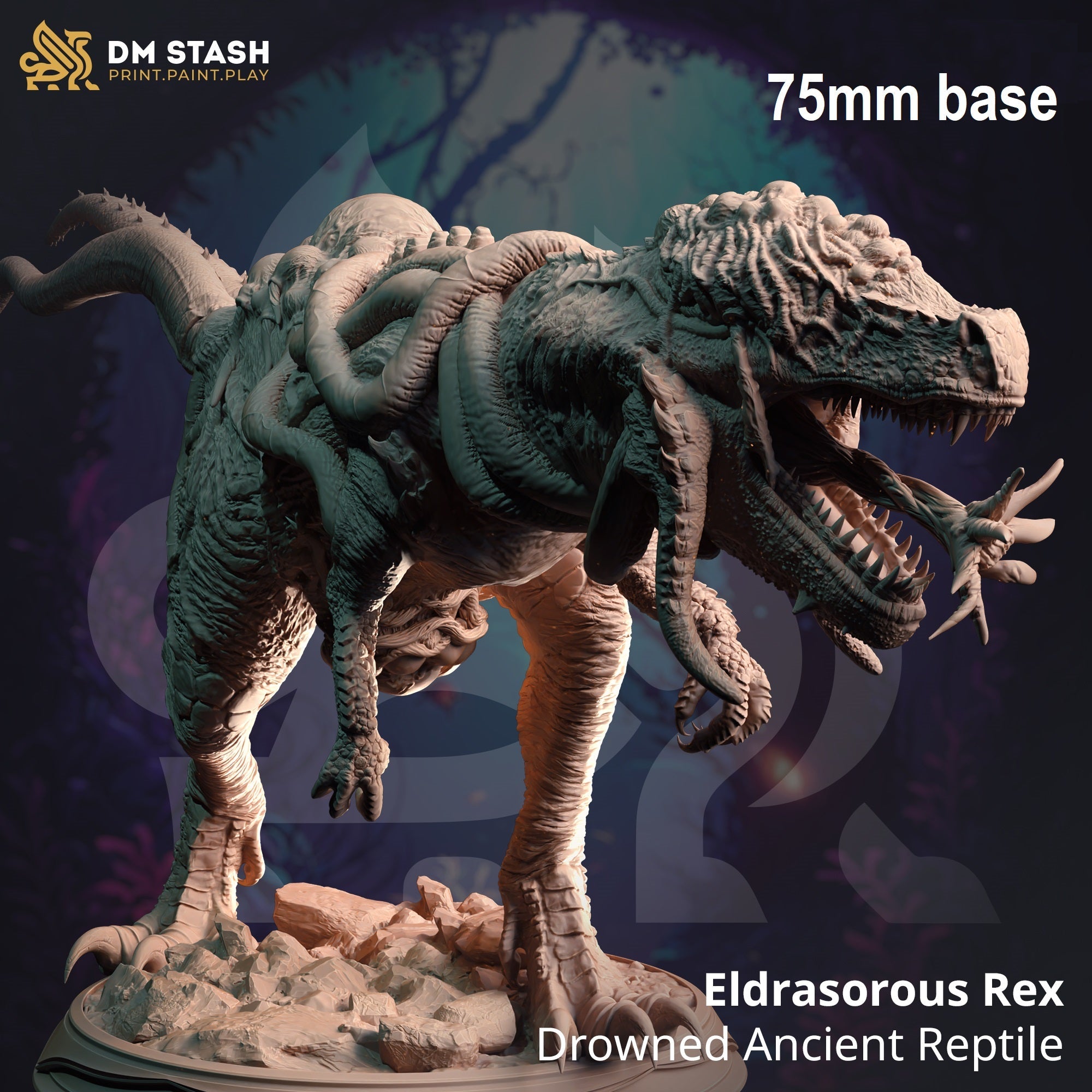 Eldrasorous Rex, Drowned Ancient Reptile (Deep Sea Dinosaur Horror) Main image