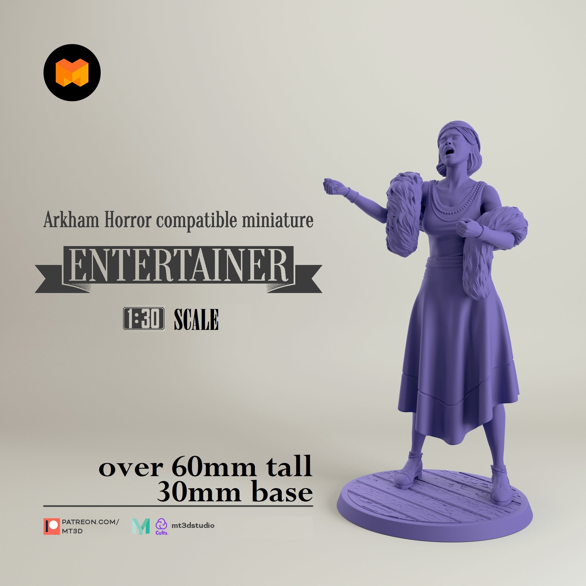 Arkham Compatible Investigator: The Entertainer (Marie Lambeau) Main image