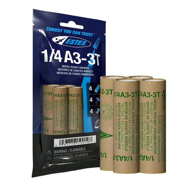 1/4A3-3T Model Rocket Engines (4pk)