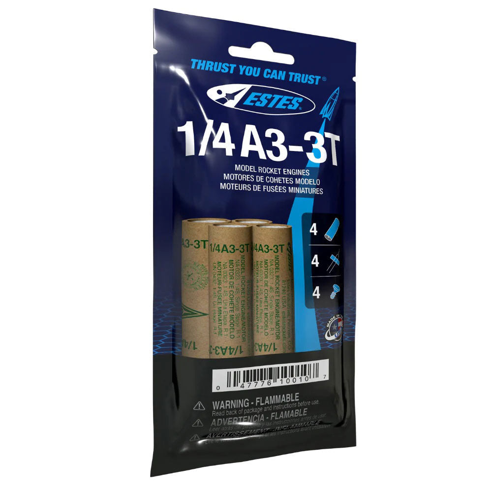 1/4A3-3T Model Rocket Engines (4pk)