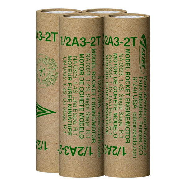 Estes Rockets - 1/2A3-2T Model Rocket Engines (4pk)